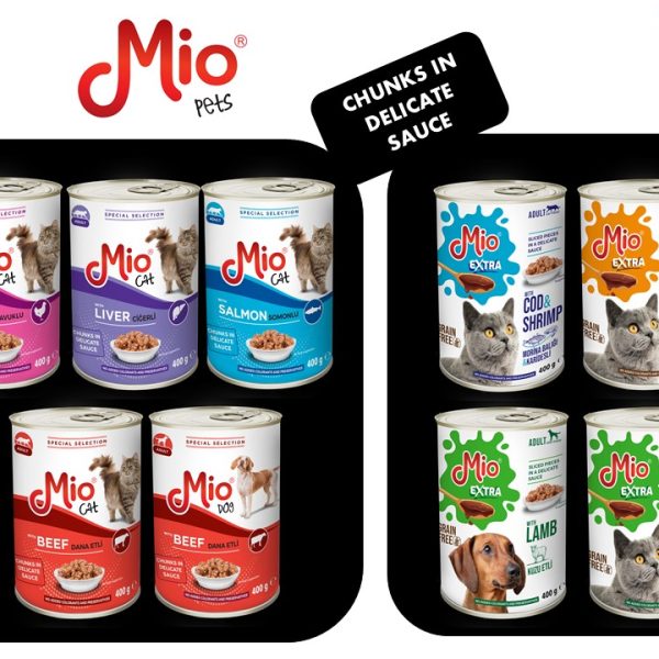 Conserve Mio Premium Extra hrana umeda pisici si caini